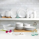 Essential Collection Porcelain Dinnerware and Serveware, 16 Piece Set, Service for 4