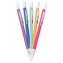 Mechanical Pencil, Medium Point (0.7mm), Fun Design With Colorful Barrel, 15-Count