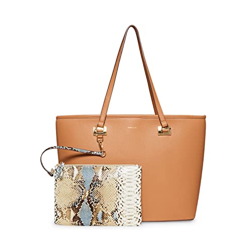 Anne Klein Work Tote with Pouch, Harvest/Snake