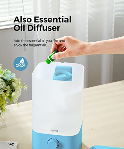 Cool Mist Humidifier Diffuser, 2.5L Essential Oil Diffuser, Top Fill Humidifier