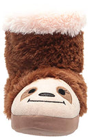Girl's Zoo Friends Bootie Slipper, Sleepy Sloth, X-Small Little Kid US