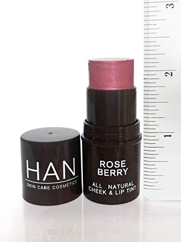 Skincare Cosmetics All Natural Multistick, Rose Berry | With Organic Shea and Argan Oil