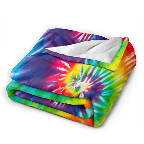 Tie Dye Blanket Throw Smooth Soft Blanket Adult Women Boy Girl Kids Toddler