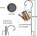 Solar Lights Outdoor Garden Decor, Large Hanging Lantern Waterproof Watering Can Landscape Lights