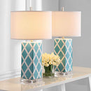 Modern Contemporary Light Blue 27-inch Home Office Desk Table Lamp
