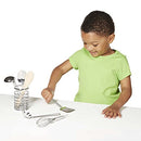 Melissa & Doug Stir and Serve Cooking Utensils (7 pcs) - Stainless Steel and Wood