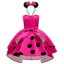 Girls Polka Dot Halloween Christmas Princess Party Cosplay Pageant Fancy Costume