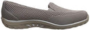 Skechers womens Loafer Flat, Dark Taupe, 8 US