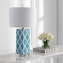 Modern Contemporary Light Blue 27-inch Home Office Desk Table Lamp