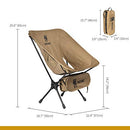 Camping Backpacking Chair, 330 lbs Capacity, Heavy Duty Portable Folding Chair