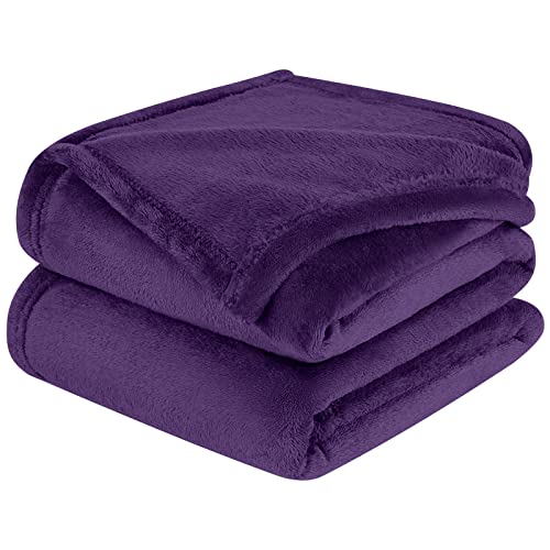 Fleece Throw Blanket, Super Soft Lightweight Cozy Luxury Flannel Bed Blanket, Fluffy