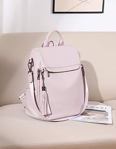 Travel Backpack Purse for Women, PU Leather Anti Theft Large, Ladies Shoulder Fashion