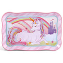 Unicorn Castle Pretend Tin Teapot Set for Tea Party and Kids Kitchen Pretend Play