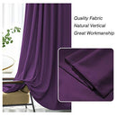 Thermal Insulated Light Blocking Soft Thick Grommet Curtain Drapes