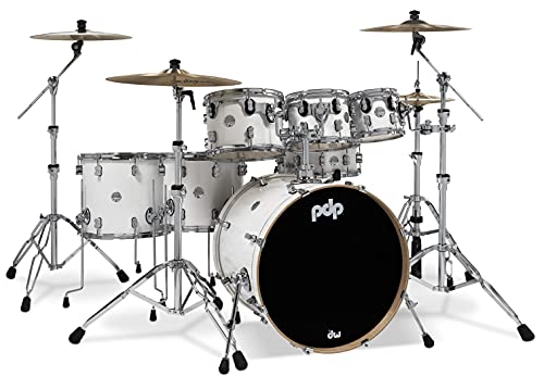 7-Piece Concept Maple Shell Pack with Chrome Hardware Pearlescent White