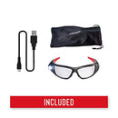SPG400 Rechargeable Lighted LED Safety Glasses with Built-In Inspection Beam