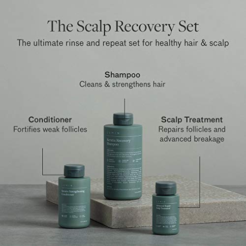 Scalp Recovery Set for Men - Recovery Shampoo, Keratin Conditioner, Scalp Treatment