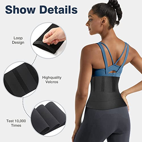 Waist Trainer for Women, Waist Wrap with Tightness Adjustable & Non-Slip, Plus Size