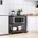 Life Concept Kitchen Microwave Cart 3-Tier Kitchen Utility Cart and Rolling Bakers Rack