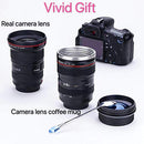 Camera Lens Coffee Mug,Camera Lens Mug,Fun Photo Coffee Mugs Stainless Steel
