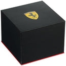 Ferrari Men's Stainless Steel Quartz Watch with Silicone Strap, Black, 22