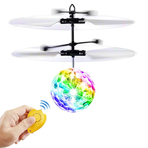 Betheaces Flying Ball Toys, RC Toy for Kids Boys Girls Gifts Rechargeable Light Up Ball Drone Infrared Induction Helicopter with Remote Controller for Indoor and Outdoor Games