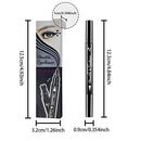 LemonSac 4 Pcs Double-sided Liquid Eyeliner Pencil Pen, with Eye Makeup Stamp