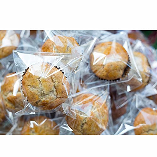 Clear Self Sealing Cellophane Bags,4x6 Inches 200 Pcs Cookie Bags Resealable