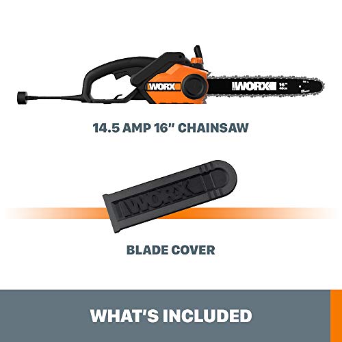 WORX WG303.1 14.5 Amp 16" Electric Chainsaw with Auto-Tension