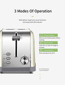 2 Slice Toaster with 7 Bread Shade Settings and Warming Rack