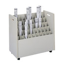 Safco Mobile Roll File, 50 Compartment, Putty