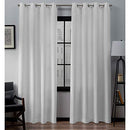 Home Curtains  Loha Linen Window Curtain Panel Pair, 54" x 108", Winter White