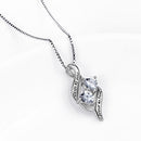 925 Sterling Silver Always My Sister Forever My Friend Double Love Heart Necklace