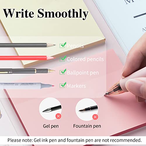 Transparent Sticky Notes - 500Pcs Clear Sticky Note for Books Annotation, Planner, Bible A