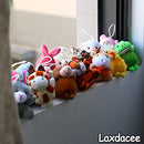 32 Piece Mini Plush Animal Toy Set, Cute Small Animals Plush Keychain Decoration