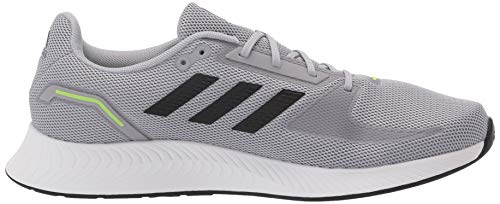 adidas Men's Runfalcon 2.0 Running Shoe, Halo Silver/Black/White