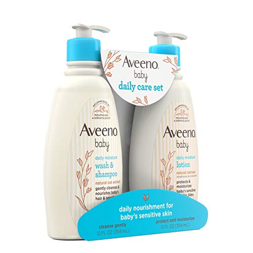 Aveeno Baby Gentle Moisturizing Daily Care Set, Natural Oat Extract