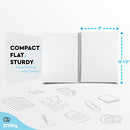 Graph Paper Notebooks Spiral Quad Ruled Grid Notebook Heavy Duty White Paper
