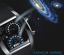 Men's Digital Fashion Cobra LED Watches Silicone Iron Triangle Dial Sports Wrist Watch