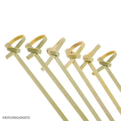 Bamboo Cocktail Picks - 300 Pack  Great for Cocktail Party or Barbeque Snacks