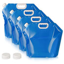 Collapsible Water Tank Container 4 Pack 1.3 Gallon/5L Portable Folding Water Bag