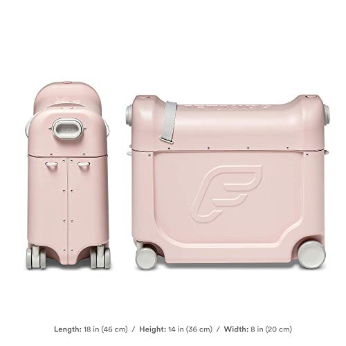 BedBox, Pink Lemonade - Kid's Ride-On Suitcase & In-Flight Bed