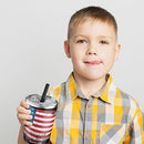 Sippin Cup Kidsbuddy Kids Water Bottle with Straw Lid | Insulated Stainless Steel Reusable