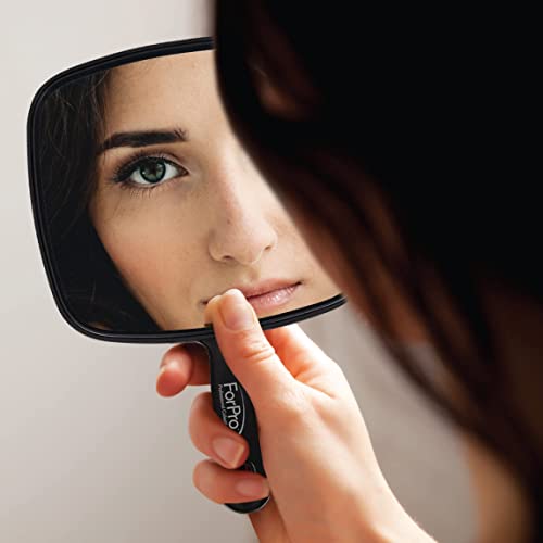 Large Hand Mirror, Multi-Purpose Mirror with Distortion-Free Reflection
