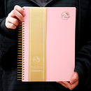 Hardcover Spiral Notebook 150 Sheets 3 Subject Large College Ruled Notebook