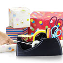 Recycled 2-in-1 Heavy Duty Tape Dispenser, 1" and 3" Cores, Black