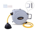 Power Retractable Hose Reel 50 + 6 ft x 5/8” - Brass Fittings, Super Heavy Duty