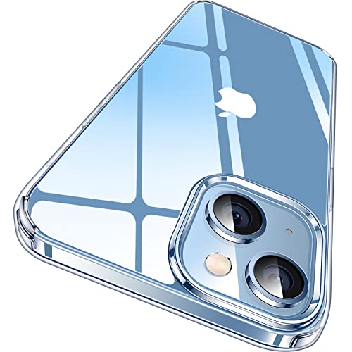 Crystal Clear for iPhone 14 Case & iPhone 13 Case, [Not Yellowing] [Military Grade Drop