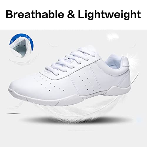 Cheer Shoes for Women White Cheerleading Shoe for Girls Sport Walking Competition