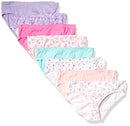 Hanes Girls' Ultimate 8-Pack Organic Cotton Hipster, Assorted, 12